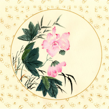 芙蓉花 装饰画