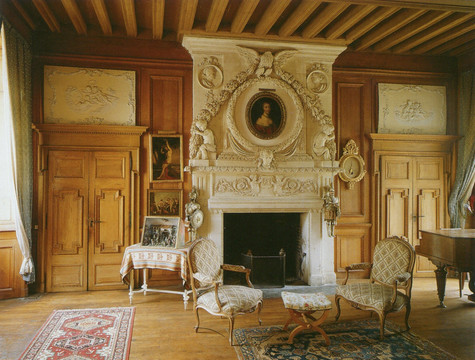 欧式客厅 客厅 欧式古典 壁炉