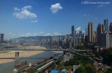 重庆渝中半岛和黄花园大桥