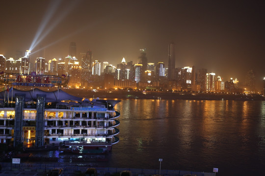 重庆朝天门夜景