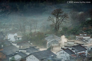 江西婺源石城 乡村秋色 田园风