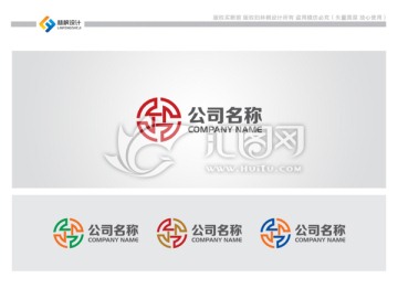 字母R循环LOGO