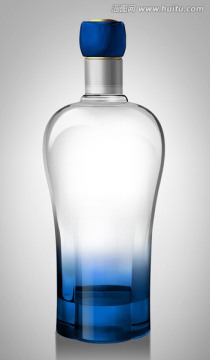 玻璃酒瓶效果图