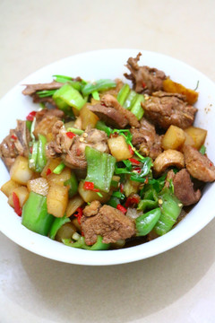 青椒炒鸭肉 炒鸭