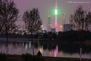 海珠湖公园夜景