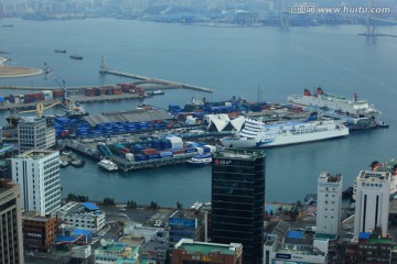 韩国釜山城市风光