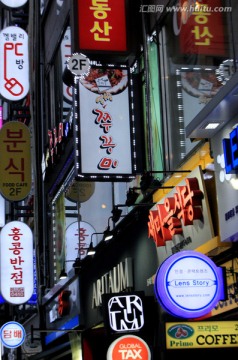韩国街景广告