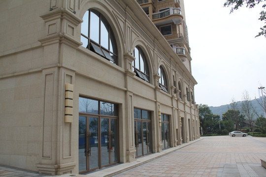 石材外墙干挂 石头建筑 石材