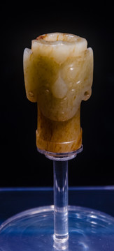 石家河文化神人首 古代玉器
