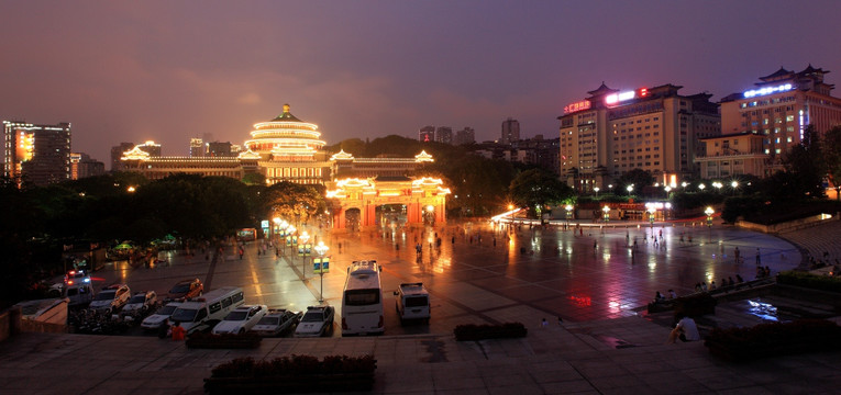 重庆人民大礼堂夜景