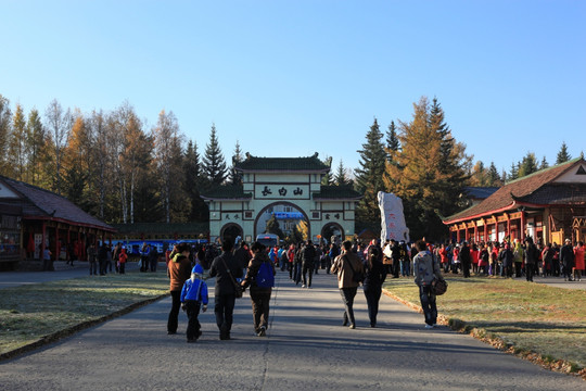 吉林长白山景区大门