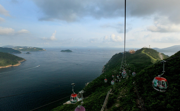 香港海洋公园缆车