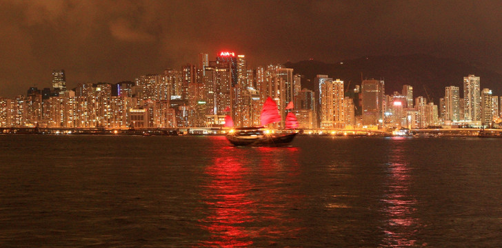 香港维多利亚港口夜景