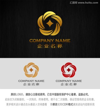 梅花logo 钱币logo