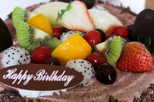 生日蛋糕 水果巧克力蛋糕
