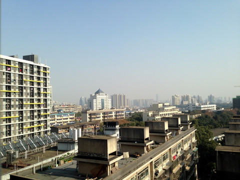 长沙 现代 建筑 都市 蓝天