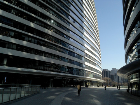 北京 现代 建筑 都市 蓝天