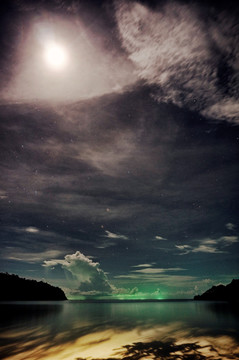 海岛 星空