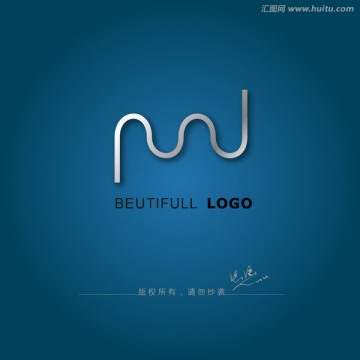 曲线logo 简约logo