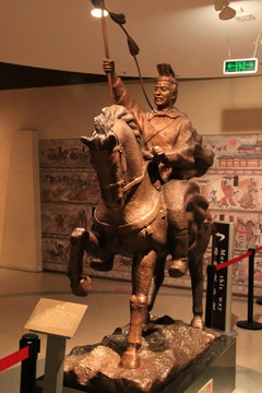 甘肃省博物馆张骞出使西域雕塑