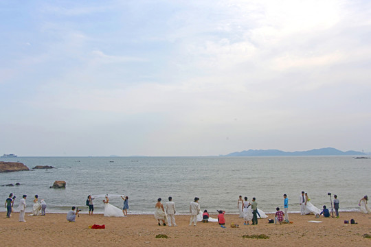 太平湾扎堆拍婚纱