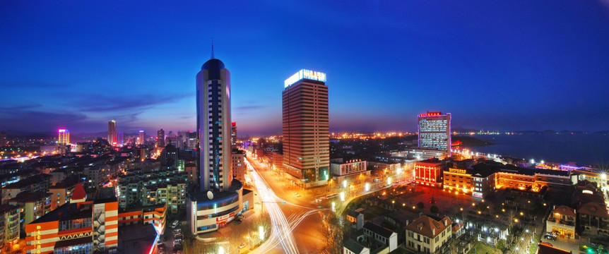 烟台北马路夜景