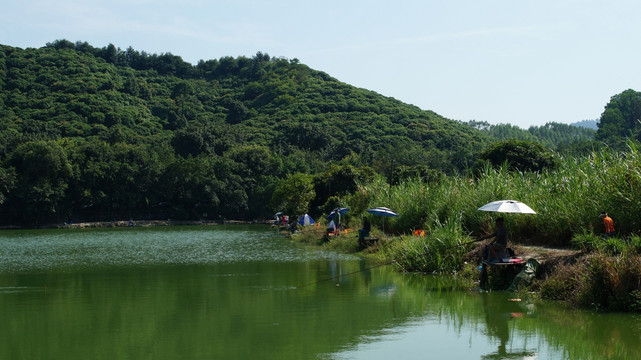 垂钓山水间