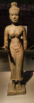 吉祥天女拉克希米 吴哥时期雕像