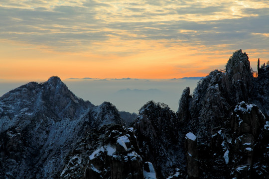 冬景 黄山风光 黄山