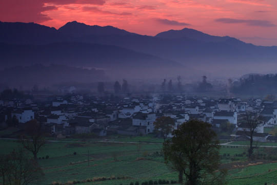 山村的早晨