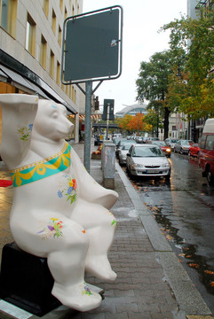 柏林熊街头雕塑