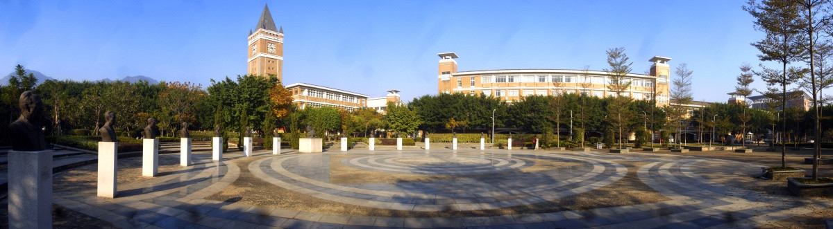 福建师范大学名贤园180度全景