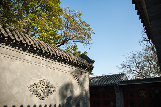 大觉寺古建筑影壁墙