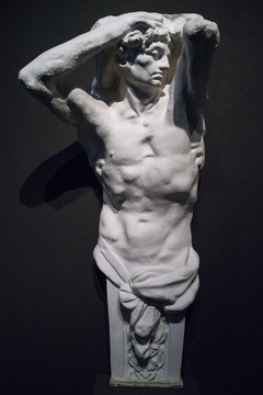 罗丹雕塑 男像柱 布鲁塞尔昂斯