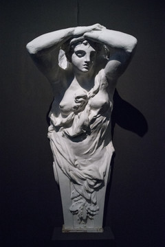 罗丹雕塑 女像柱 布鲁塞尔昂