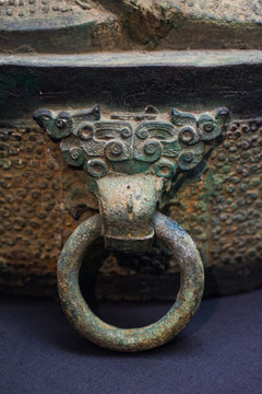 战国青铜器 铜环 青铜纹饰