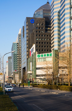 北京金融街 北顺城街 北京街景