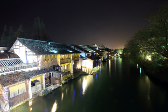 乌镇西栅夜景