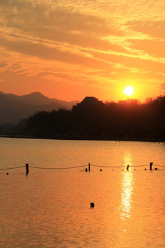 西湖夕阳