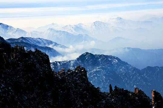 冬景 黄山风光