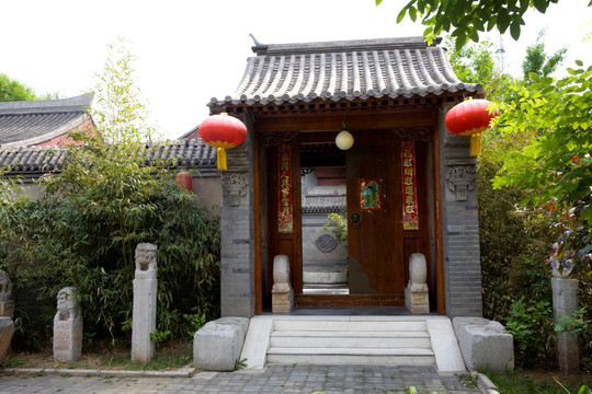 中式门廊建筑