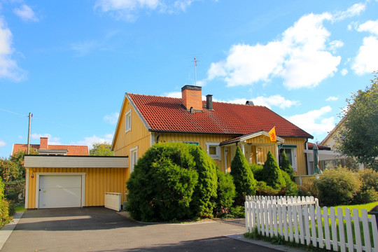 瑞典民居建筑小镇风光风景