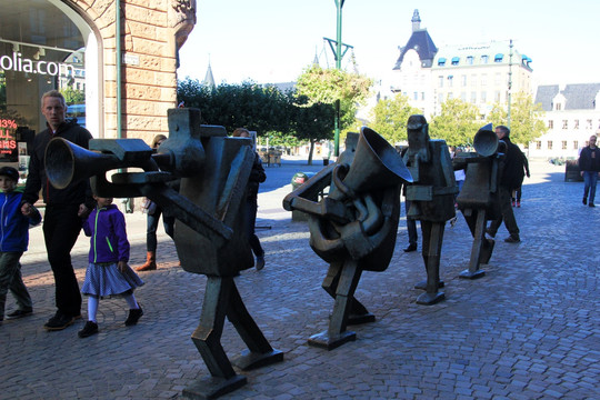 瑞典马尔默街边雕塑
