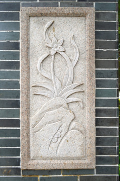 兰花石浮雕