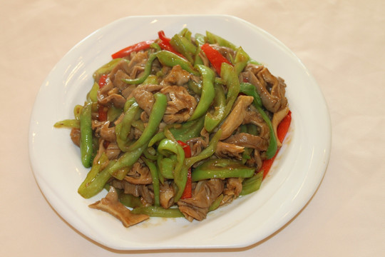 尖椒炒肥肚