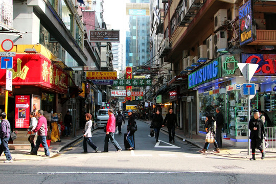 香港尖沙咀街角