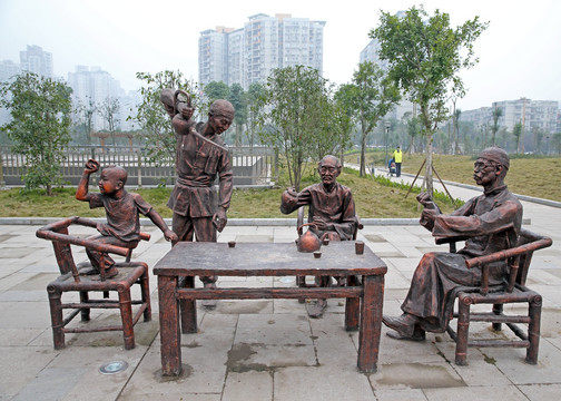 茶文化雕塑 广场雕塑