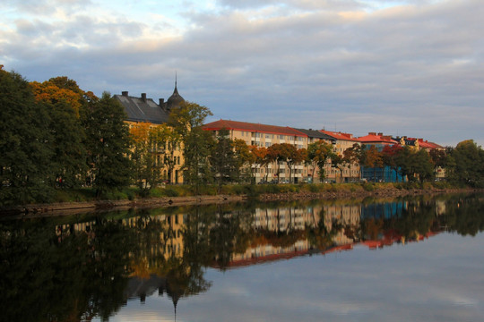瑞典额德布如市城市风光风景