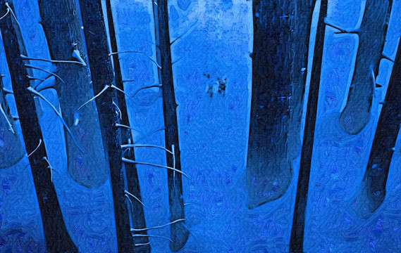 林木风景画