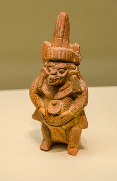 玛雅神像陶哨 玛雅陶器